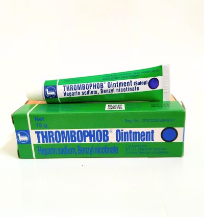 Heparin Sodium 50 IU, Benzly Nicotinate THROMBOPHOB OINTMENT 15gr